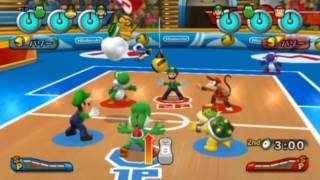 Mario Sports Mix Online Wifi Match 2  Luigi39000vr  Dodgeball [upl. by Ainav]