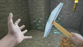 REALISTIC MINECRAFT  STEVE FINDS DIAMONDS [upl. by Ayekin]