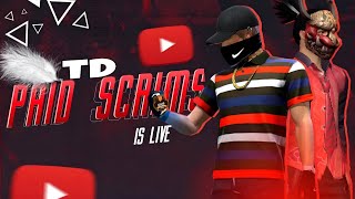 TD PAID SCRIMS  Playing Squad  GARENA FREE FIRE MAX [upl. by Aria]