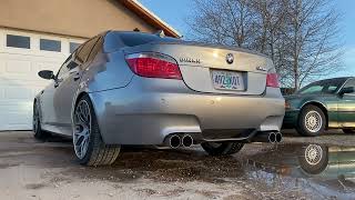 2006 BMW E60 M5 V10 Startup amp Rev with DINAN Exhaust [upl. by Lette]