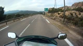 Motorcycling Corsica N196 Bonifacio Sartène [upl. by Adnilev977]