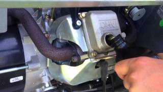 Oil Change Generac 17kw [upl. by Adneral]