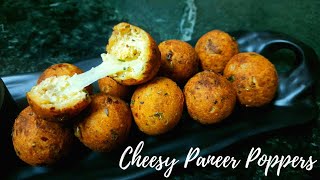 Cheesy Paneer Poppers in JUST 10 mins  Instant Paneer Starter Recipe  Unique Paneer Pakora Recipe [upl. by Lamek]