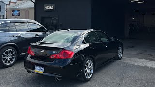 FINALLY DETAILING MY MANUAL G37 SEDAN amp CERAMIC TINTS 5 [upl. by Valenta]