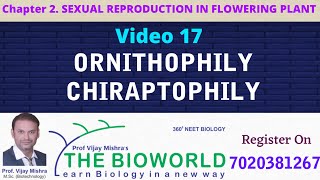 V 18 II ORNITHOPHILY CHIROPTEROPHILY MALACOPHILY ANTHOPHILY [upl. by Netnerb]