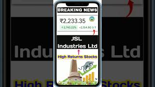 jsl industries ltd • share market • stock market • share latest news • SMB Talks money [upl. by Llib837]