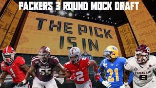 Packers 3 Round 2022 NFL Mock Draft [upl. by Ttcos]