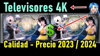 TELEVISORES 4K CON MEJOR RELACIÓN CALIDAD PRECIO 2023  2024 [upl. by Lydell650]