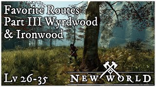 Favorite Routes  Part Three Ironwood amp Wyrdwood 700400 a lap New World [upl. by Llenyr342]