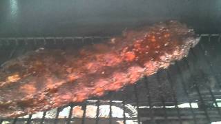 Smoking ribs on my gas grill [upl. by Jeavons]