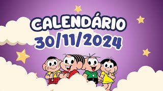 CALENDÁRIO DE 30 DE NOVEMBRO DE 2024 ALUNONOTADEZ10 ensinofundamental [upl. by Einatsed539]