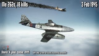 Me 262a 13 kills Bomber Intercept over Bad Hönningen  Triple Ace in a Day  WW2 Air Combat Sim [upl. by Llehsal643]