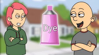 Classic Caillou Dyes Boris Hair to PinkGrounded [upl. by Yornek]