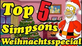 Top 5 Simpsons Weihnachtsspecial  Rakie mit e [upl. by Aydin]