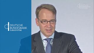 Zahlungsverkehrssymposium 2015 Eröffnungsrede von Jens Weidmann Bundesbankpräsident [upl. by Kotz]