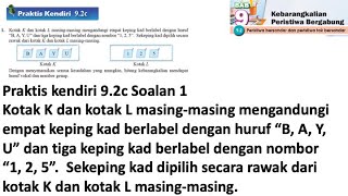 Praktis Kendiri 92c No 2  Matematik Tingkatan 4 Bab 9  Kebarangkalian peristiwa bergabung  Maths [upl. by Idoc]