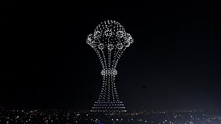 CAN 2023  Drone Show by Tecno Mobile [upl. by Euqinomod]