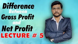 Difference between net Profit and Gross profit  CFA  Accounting  BBA  Commerce online Hindi [upl. by Beau215]