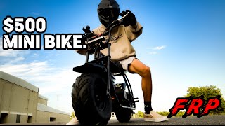 UNBOXING amp TEST RIDE ON THE FRP GMB100 MINI BIKE BLACK [upl. by Mcquade]