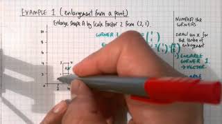 Enlargements Example 1 with audio  gcsemathsexamples [upl. by Gotthelf316]