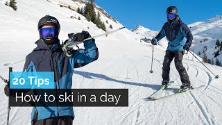 How to Ski in a Day  20 Tips [upl. by Oilerua]