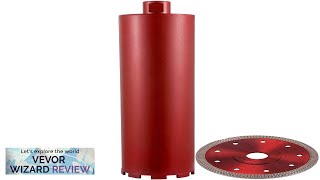 VEVOR Diamond Core Drill 4quot101mm Diameter Core Drill Bit 14quot355mm Concrete Core Review [upl. by Schiff]