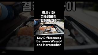 와사비와 고추냉이 차이 Difference between Wasabi and Horseradish 와사비 [upl. by Baylor]