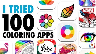 I Subscribed to EVERY Adult Coloring App to find the Ultimate BEST Digital Coloring App [upl. by Nivlag]