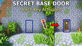 Minecraft EASY Secret Door Survival  Bedrock  Java [upl. by Alaek]