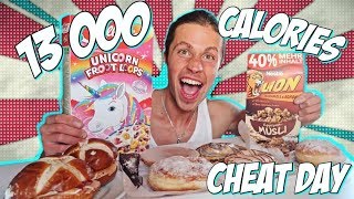 13000 CALORIE CHEAT DAY CHALLENGE I PASTRIE OVERLOAD [upl. by Nnainot]