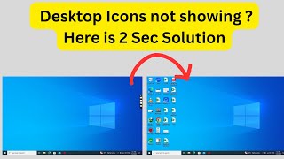 How to Fix Desktop Icons Not Showing on Windows 10 8 and 7 [upl. by Epul]