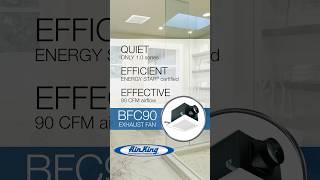 Air King BFC90 bathroom exhaust fan [upl. by Gibun425]