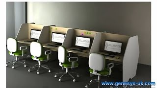 MacCall Call Centre Desks  Call Centre Desks  Call Centre Pods  Study Pods  Study Booths [upl. by Braunstein]