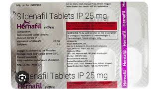 Hérnafil Tablets Sildenafil Tablets IP 25 mg [upl. by Introc157]