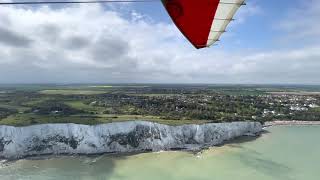 lovely flight along the white cliffs of Dover 😎 flexwing microlight quantum 582 [upl. by Stafford]