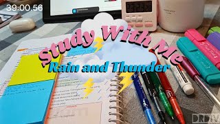 Study with me for 1 hour  Rain and Thunder ⛈️ ⚡ NEET PG preparation studywithme neetpg [upl. by Wynn]