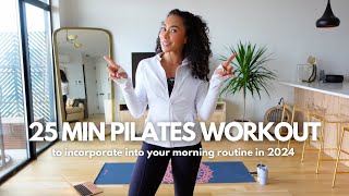 25 Min Daily Pilates Workout Do this EVERY MORNING for Toned Abs Waist and Thighs [upl. by Ecneret]