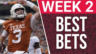 College Football Week 2 Best Bets Picks and Predictions [upl. by Adnolor]