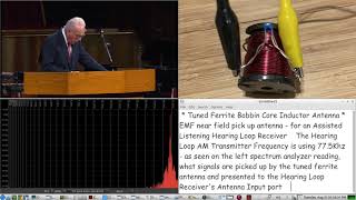 Tuned DCF77 homemade Ferrite Antenna for Church Assisted Listening Hearing Loop 775Khz AM Receiver [upl. by Alyn]
