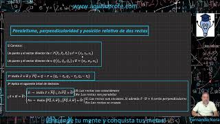 Paralelismo perpendicularidad y posición relativa de dos rectas [upl. by Mott]