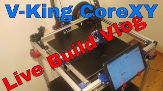 VKing CoreXY 3d Printer  Adding the GT2 Timing Belt [upl. by Ahsets995]