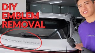 How to SAFELY Debadge and Remove Car Emblems WITHOUT Damage in 2023  BYD ATTO 3  TUTORIAL [upl. by Nivlen]