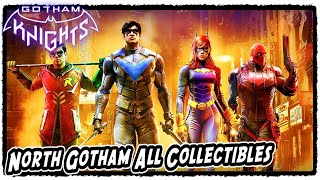 Gotham Knights North Gotham All Collectibles Gotham Knights North Gotham Collectible Locations [upl. by Nalad]