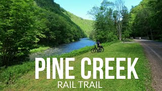 Biking Pennsylvania The Pine Creek Rail Trail  Grand Canyon of PA [upl. by Briano]