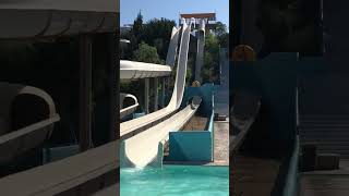 Water Park Rhodos Faliraki ganz Rechts Free Fall Slide [upl. by Yssenhguahs]