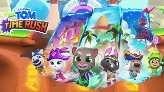 Play Talking Tom Time Rush game with hero Beca Rabbit 1 [upl. by Elnar]