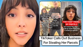 TikToker Calls Out Business In Wild Parcel Drama [upl. by Inaej763]