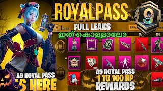 A9 ROYALPASS NEW CHANGES  ROYAL PASS 1 TO 100 REWARDS IN BGMI  FREE UPGRADE GUN  CKD GAMER [upl. by Anitsyrhc]