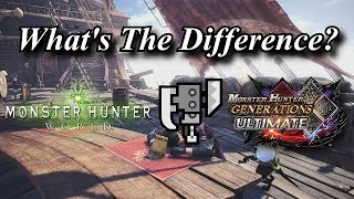 MHWorld to MHGU  Switch Axe  Whats The Difference [upl. by Naid940]