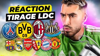 TIRAGE AU SORT LIGUE DES CHAMPIONS REACTIONS [upl. by Mudenihc45]